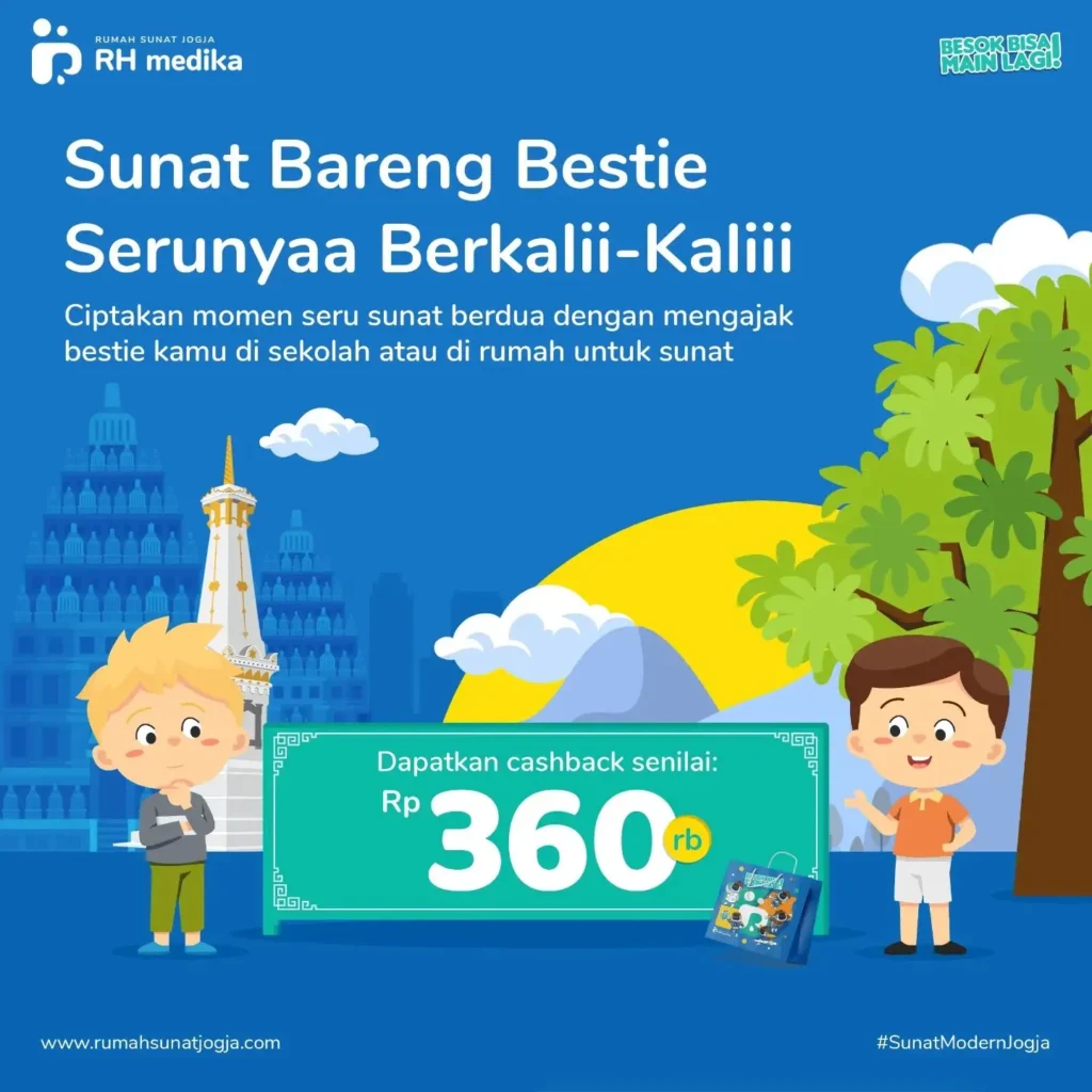 Diskon Sunat berdua. Ayo sunat bareng bestie