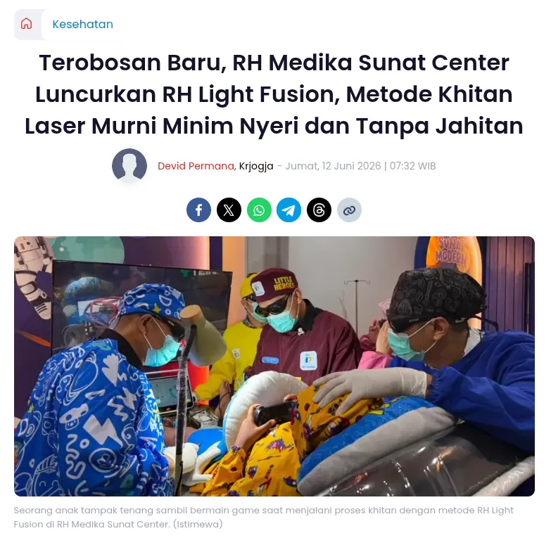 KR Jogja Ulas Terobosan RH Light Fusion untuk Khitan yang Lebih Nyaman